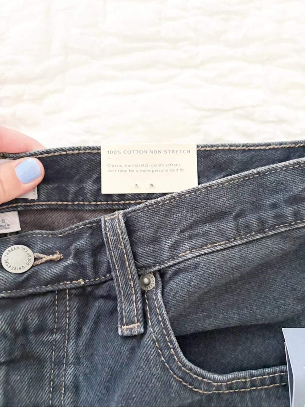 NEW ⭐️ 8 Universal Thread Black Jean Shorts 90s baggy short